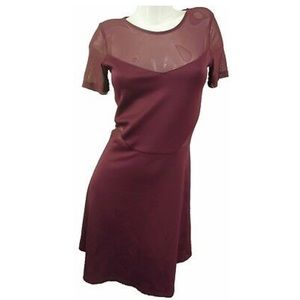 H&M - Mesh Panel Skater Dress